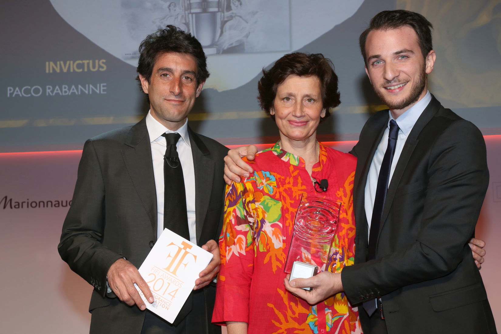 Thomas Misrachi (BFM-TV) et Nathan Hakim, avec Sabine Chabbert (Pour Invictus de Paco Rabanne) Thomas Misrachi (BFM-TV) et Nathan Hakim, avec Sabine Chabbert (Pour Invictus de Paco Rabanne)